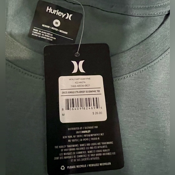 Men’s Hurley T-Shirt Size M - Picture 5 of 5